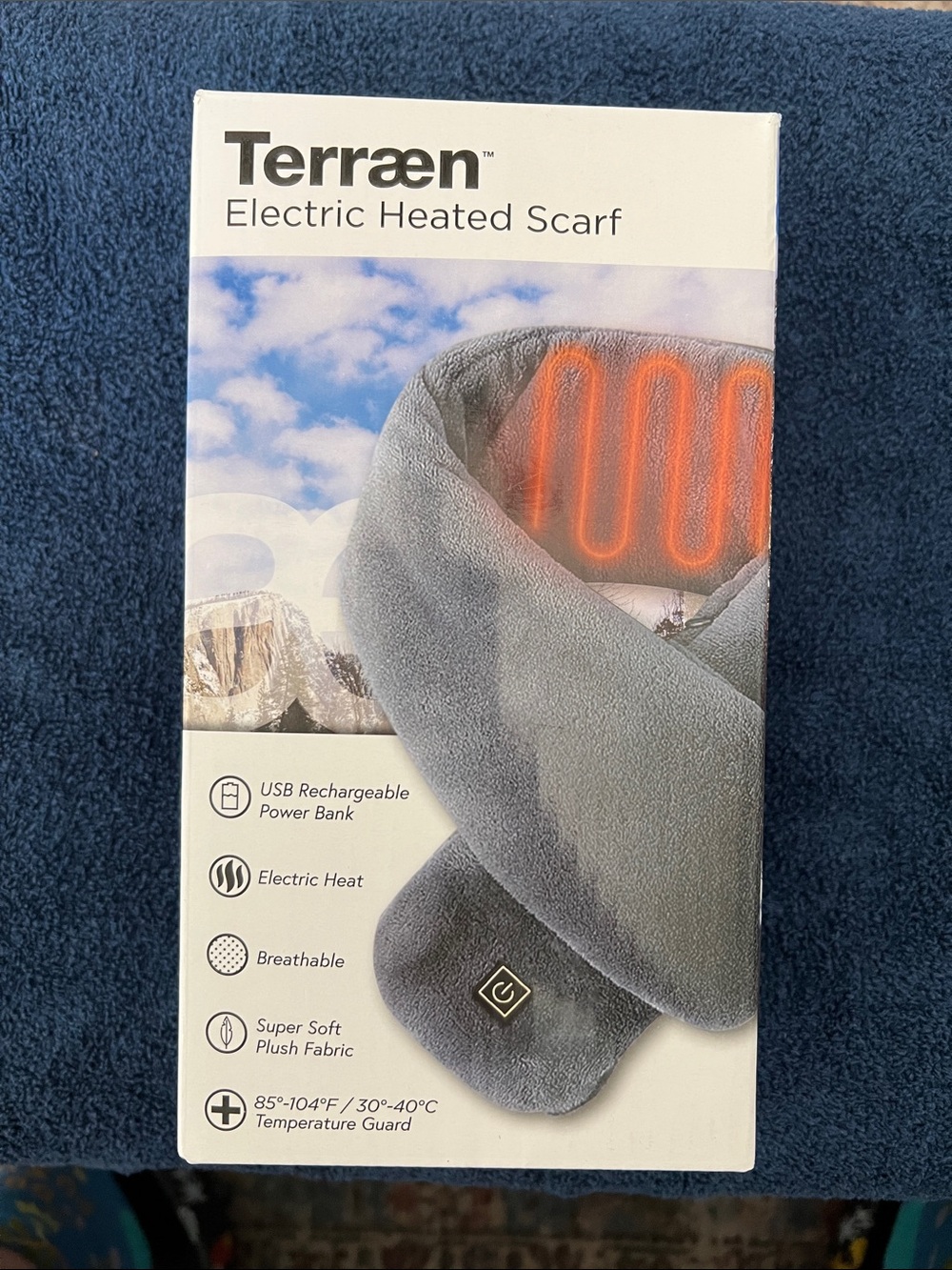 Electric Heated Scarf - Gray